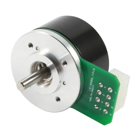 Motore CC senza spazzole rotondo con rotore esterno esterno 24 V 48 V con encoder 42 mm